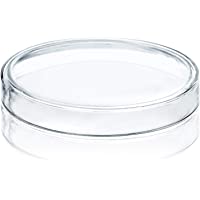 Placas de Petri de vidrio de borosilicato de 100 mm de alto Huanyu con tapas Placas de cultivo bacteriano- un paquete de…